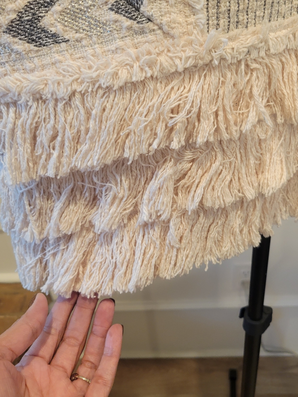 Rebecca Taylor Pale Pink Fringe Tweed Jacket - Picture 8 of 8